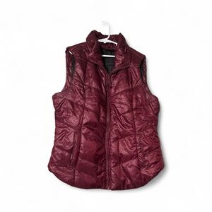 Aeropostale Maroon Quilted Vest